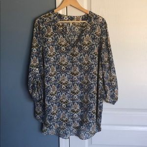 Cato print blouse 3/4 sleeves 18/20W